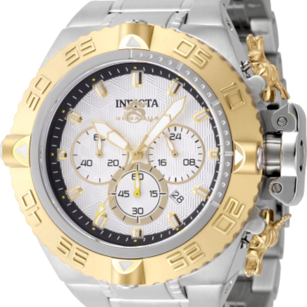 Invicta Men's 50mm Subaqua Noma IV Quartz Chronograph Gold/Silver Tone SS Watch